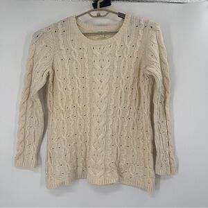 Coldwater Creek cable knit fisherman’s sweater